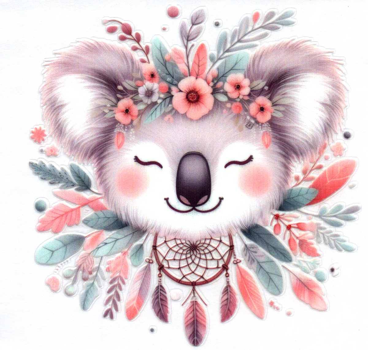 Koala w/dream catcher Single Decal 72