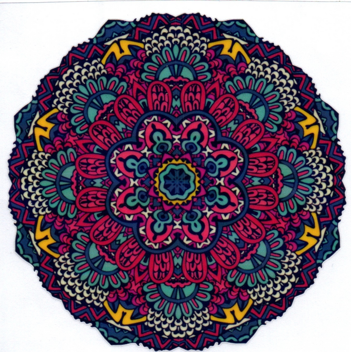 Red/Yellow/White/Blue Mandela 7 Single Decal