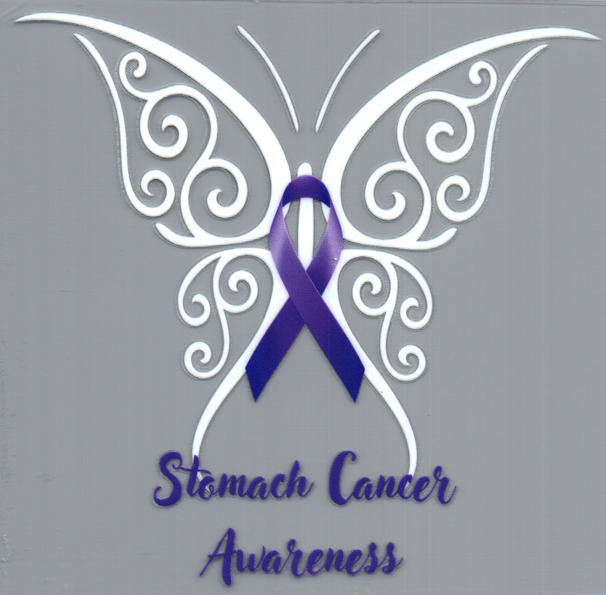 Stomach Cancer Awareness Single Decal 76