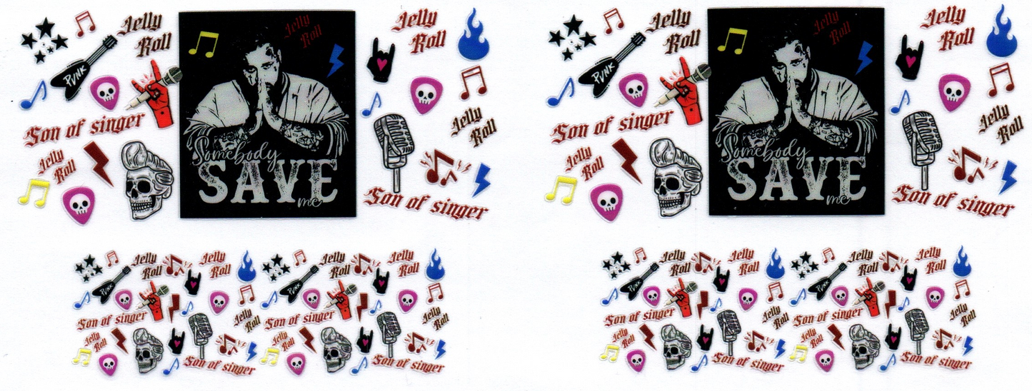 Jelly Roll 7 Key Chain Wrap Double 77 MISSPELLED!!!!!!