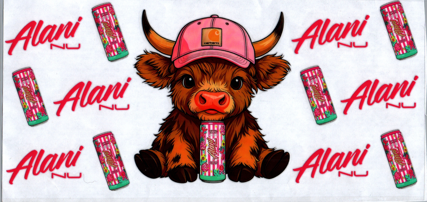 16 oz Pink Alani Chartt Cow #78