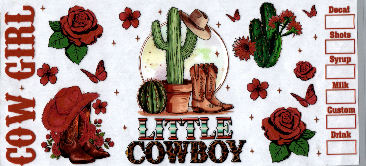 16 oz Cow Girl Little Cowboy 78