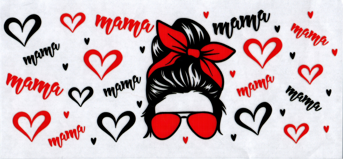 16oz Black & Red Mama