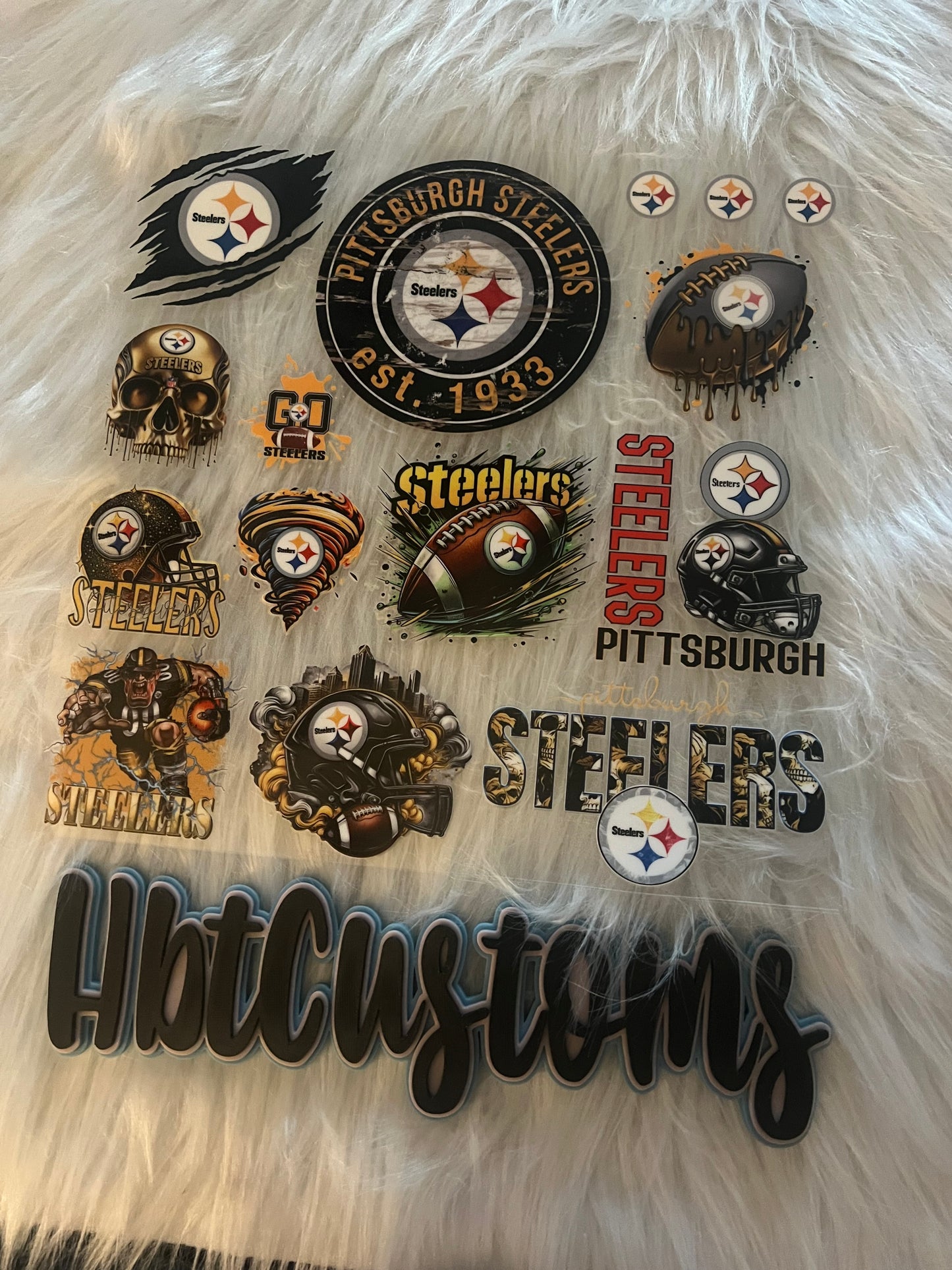 Steelers Football Element 10 x 10
