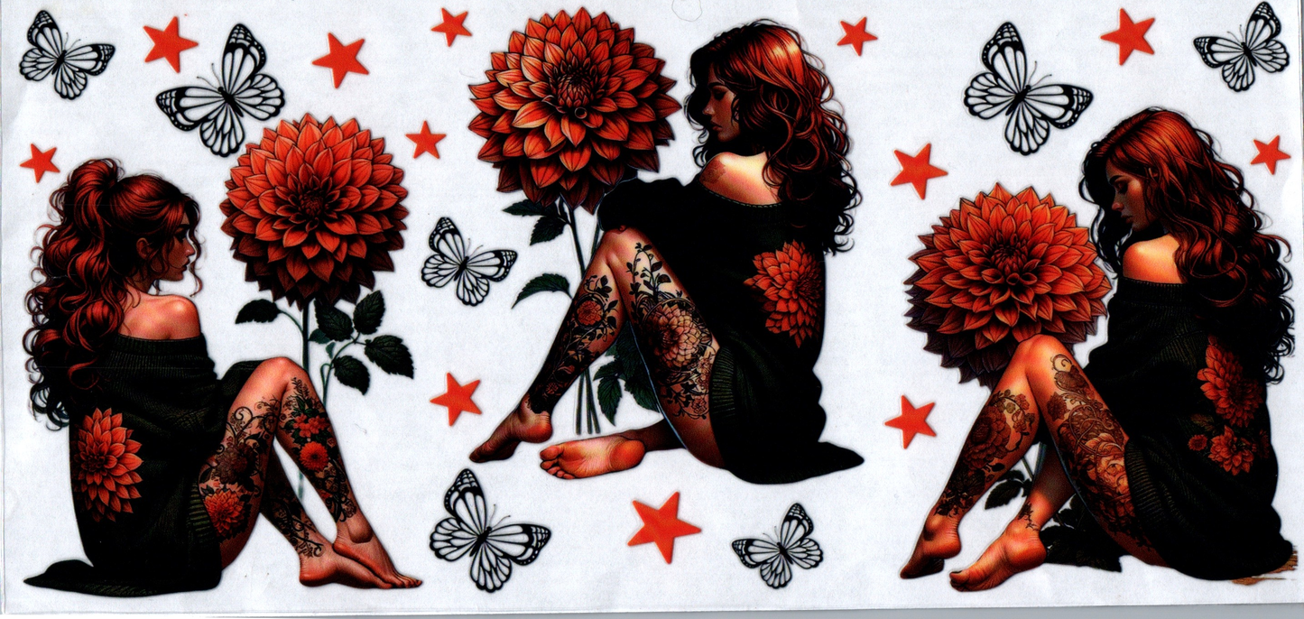 16 oz Tattoo Girl 85