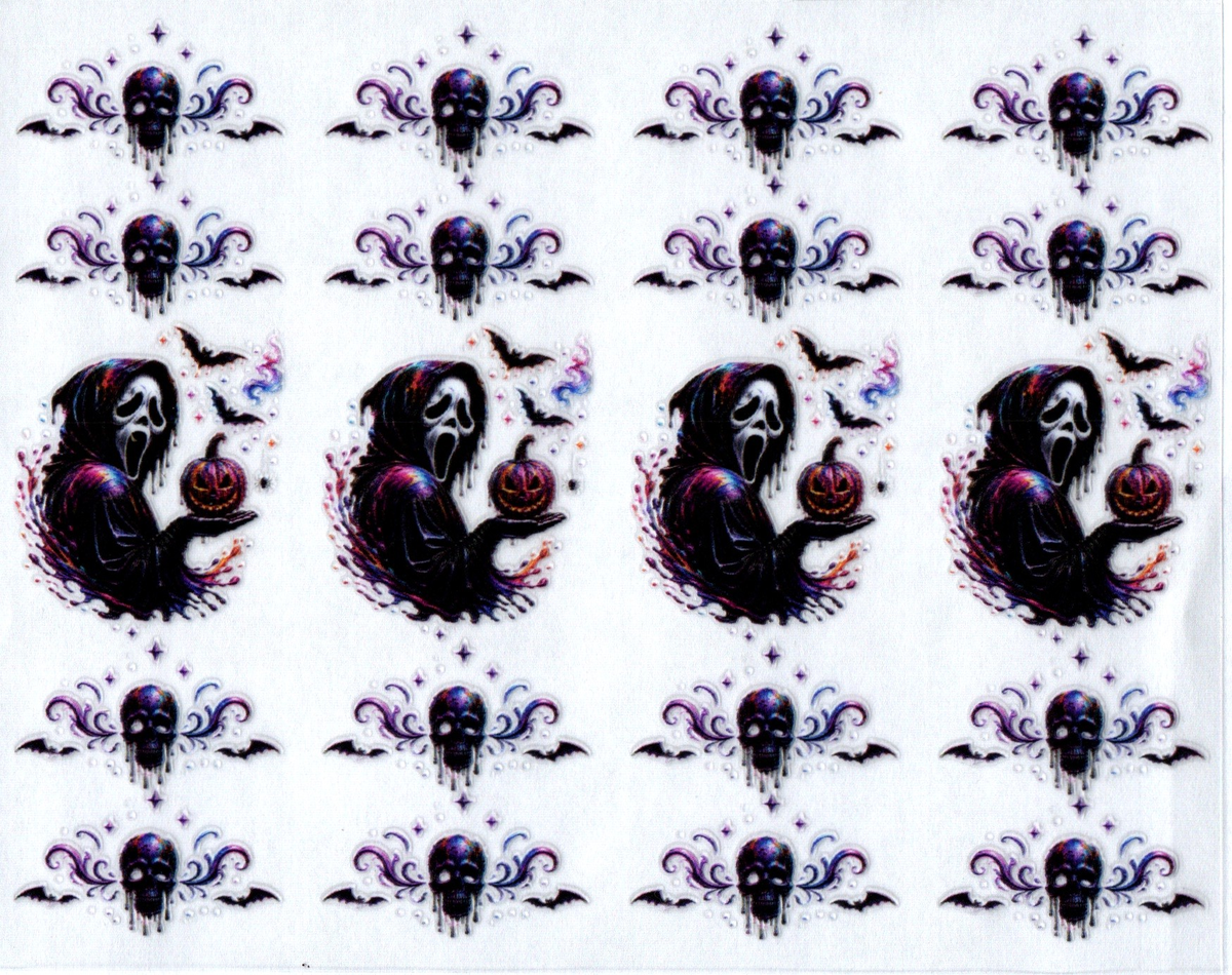 ghost face hold pumpkin pen wraps 85