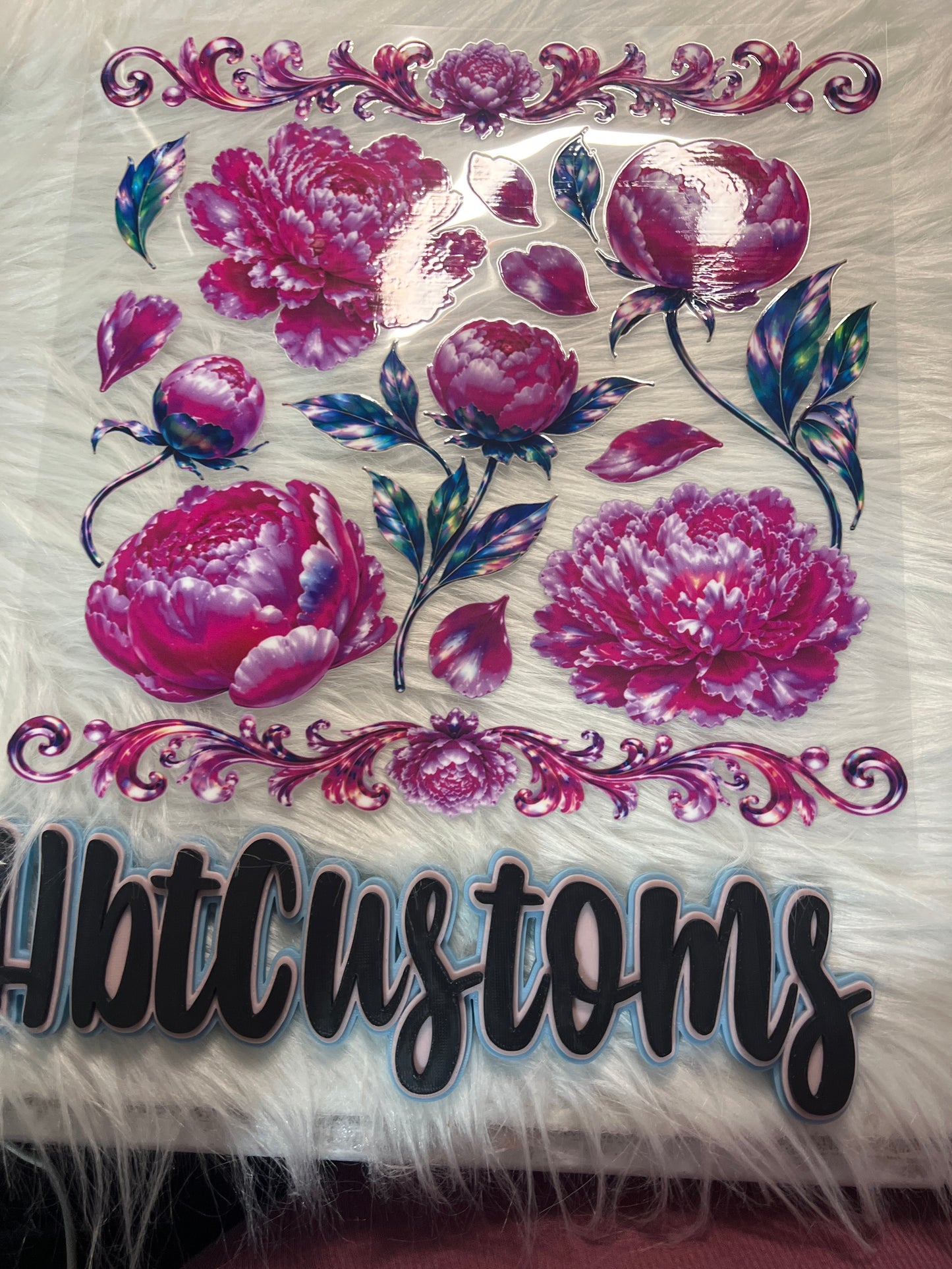 Pink Flowers Element