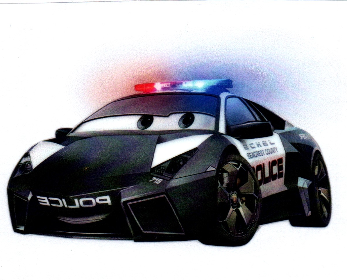 cartoon police car DECALS 89