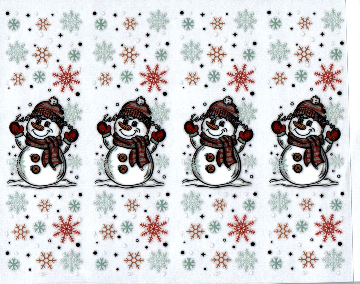 snowman snowflakes pen wraps 90