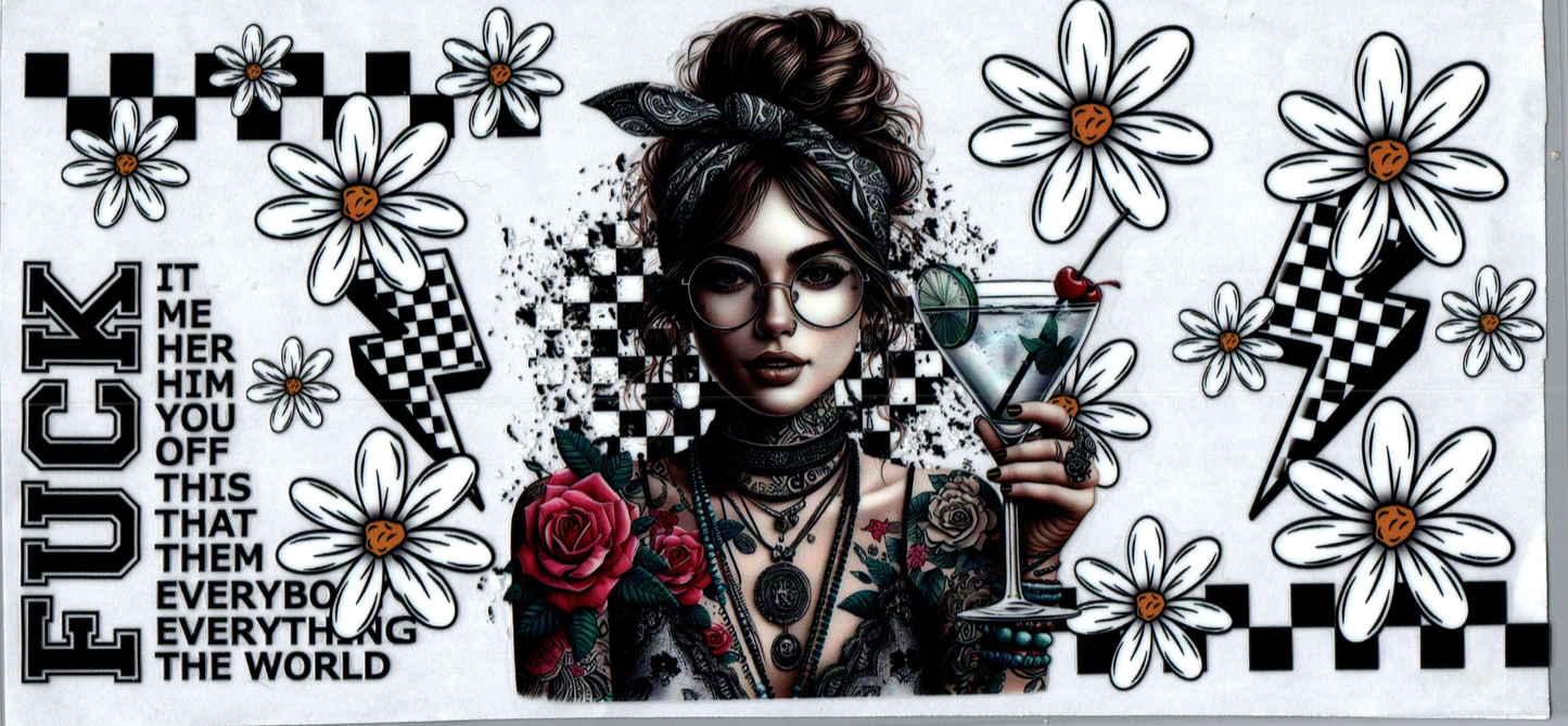 16 oz Tattoo Girl 92