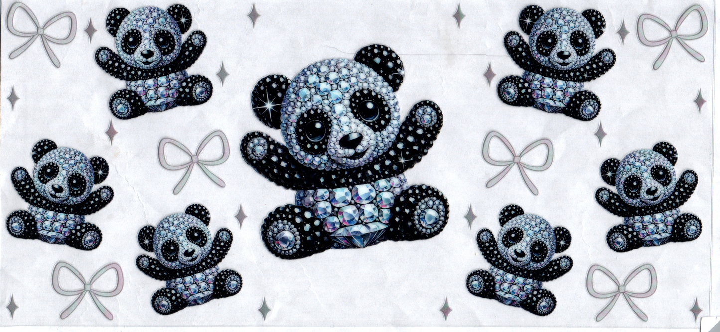 16oz Jeweled Panda Kids