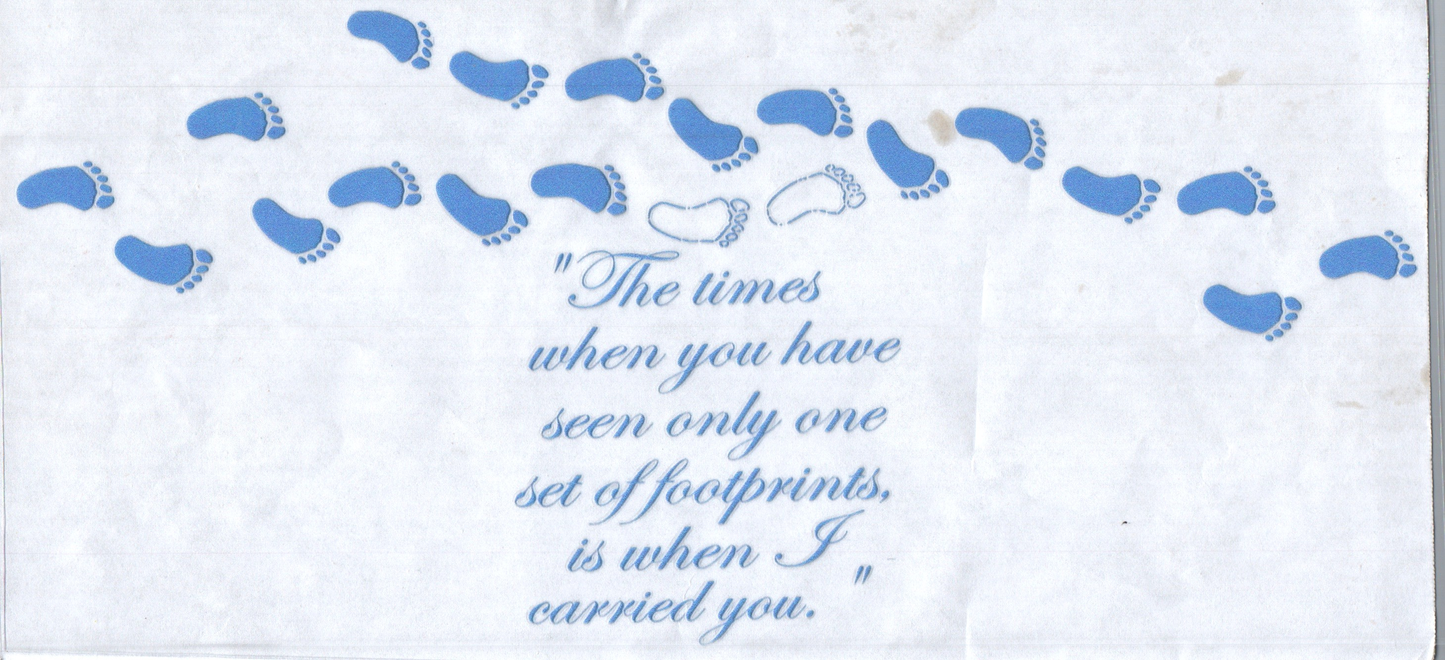 16oz Blue Footprints Faith 93