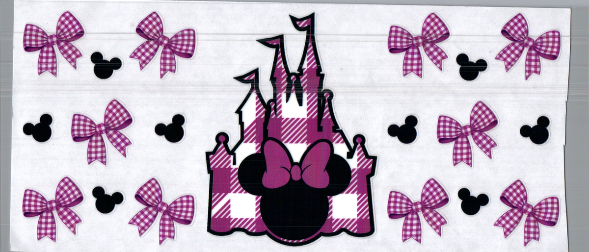 16oz Girl Mouse head and castle Purple 93