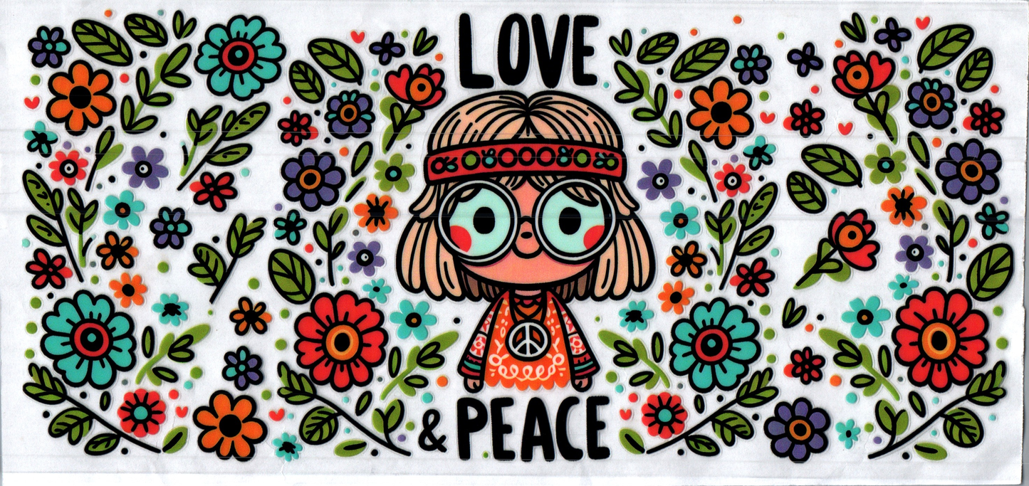 16oz Love & Peace Inspirational