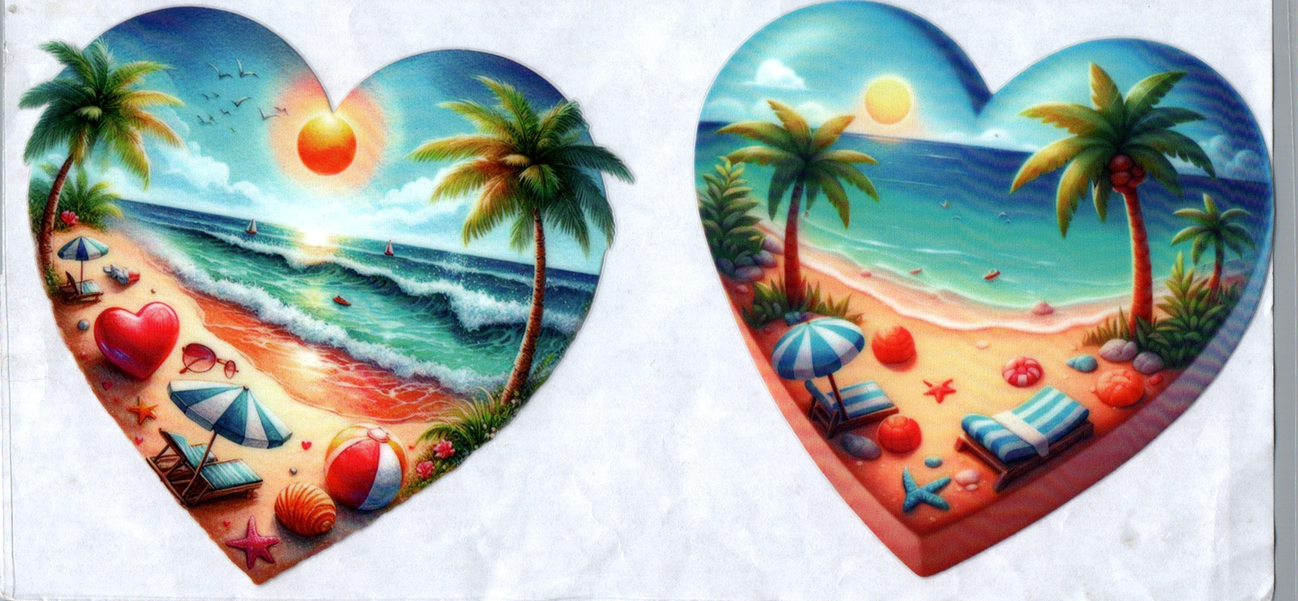 16 oz Beach view in heart 95