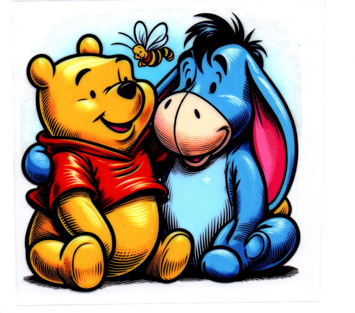 yellow bear blue donkey DECALS 97
