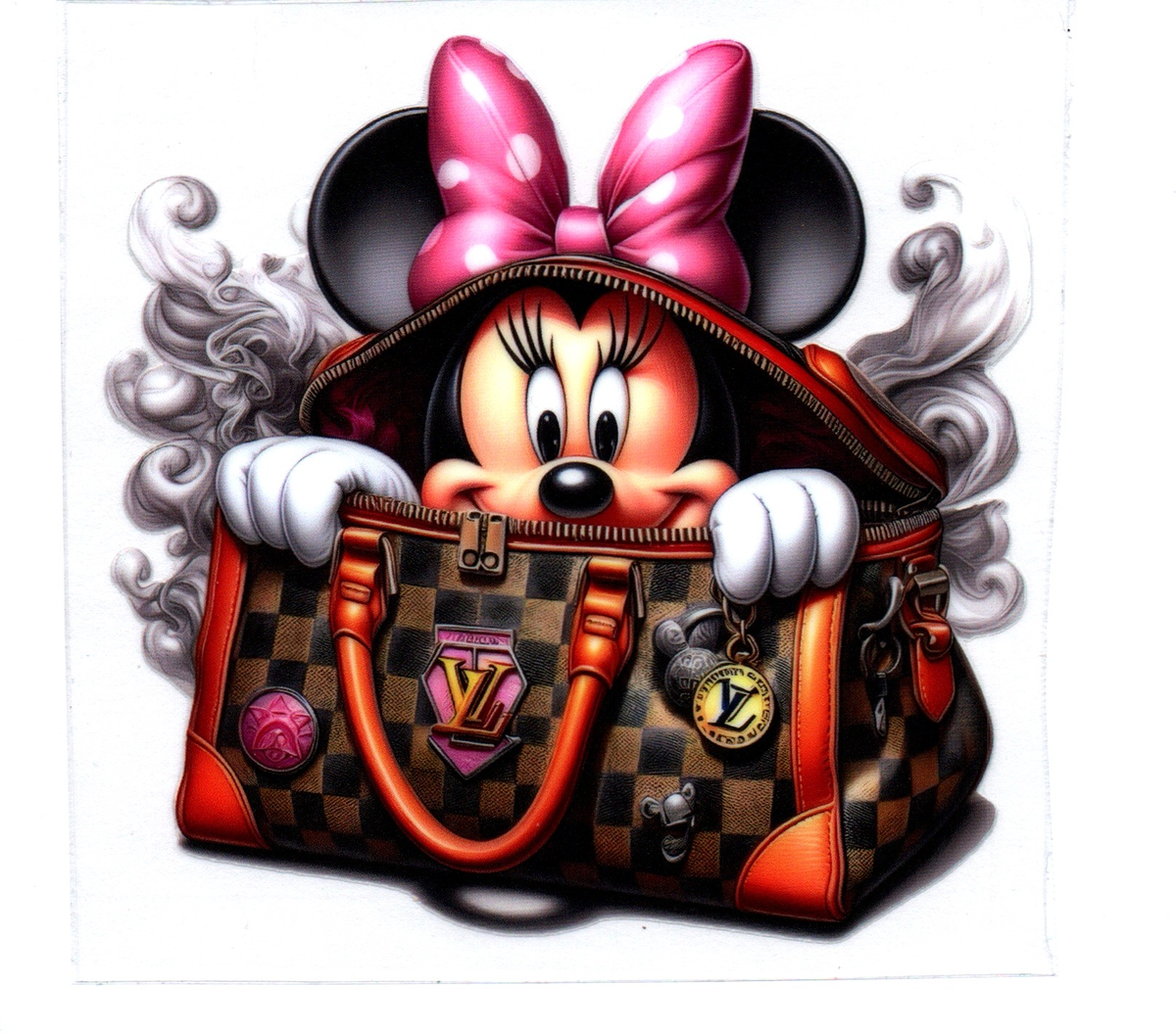 girl mousey LV bag DECALS 99