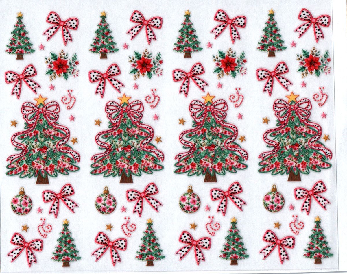 christmas trees& bows pen wraps 99