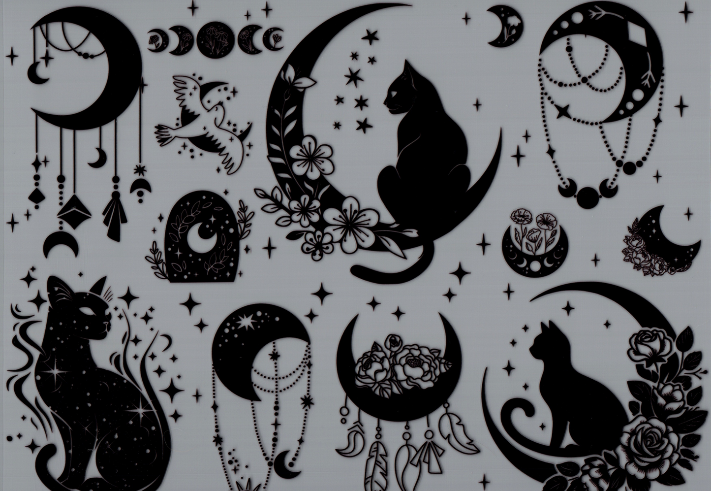 All Black Celestial w/ Cats Element