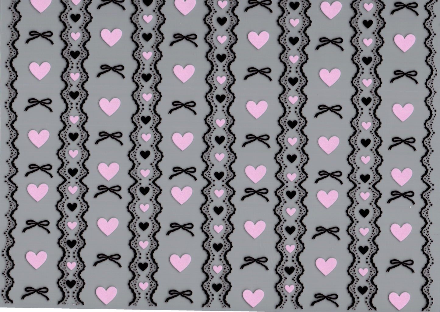 Black Bows & Pink Hearts Element