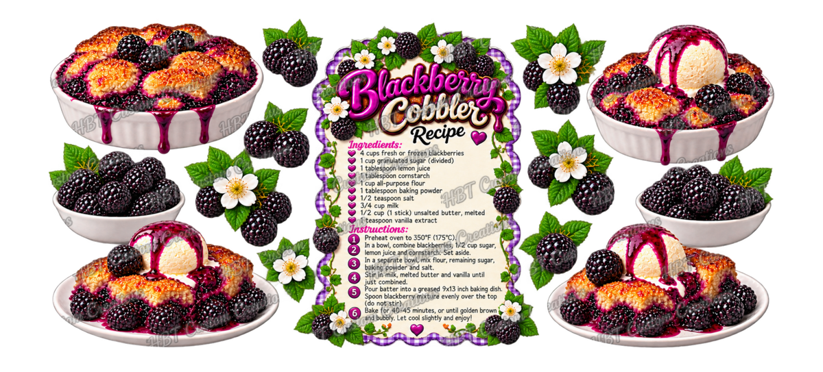 RECIPE 16OZ Blackberry Cobbler POD