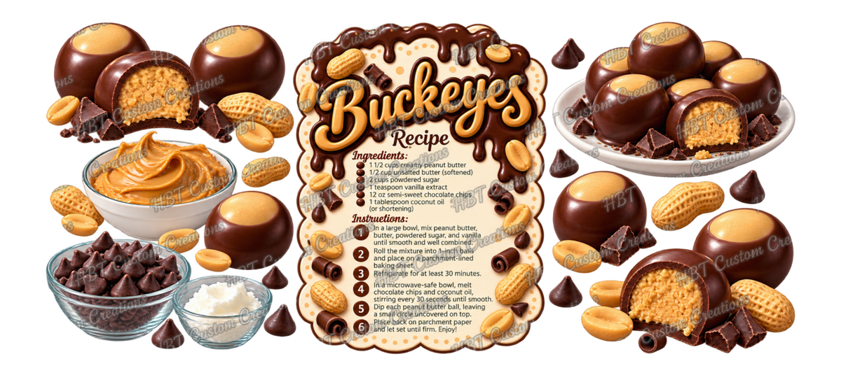 RECIPE 16OZ Buckeyes POD