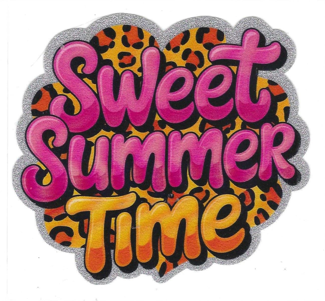 Sweet Summertime Glitter Decal