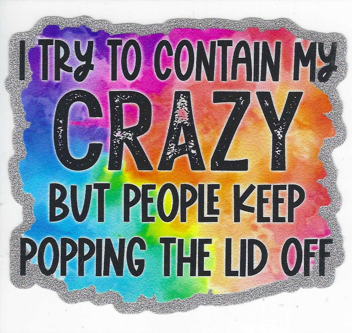 Crazy Glitter Decal