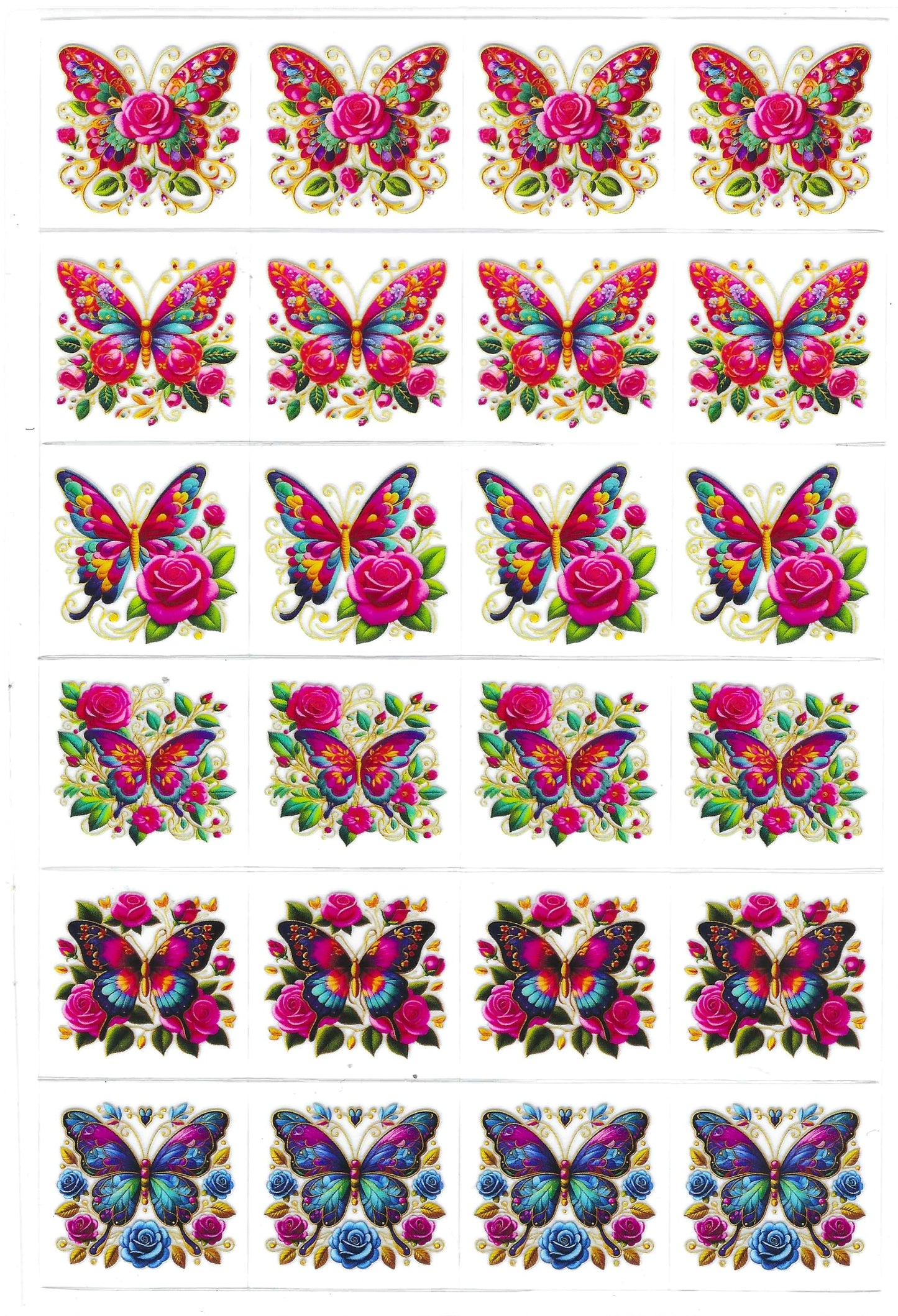 Butterfly 10 Kiss Cut