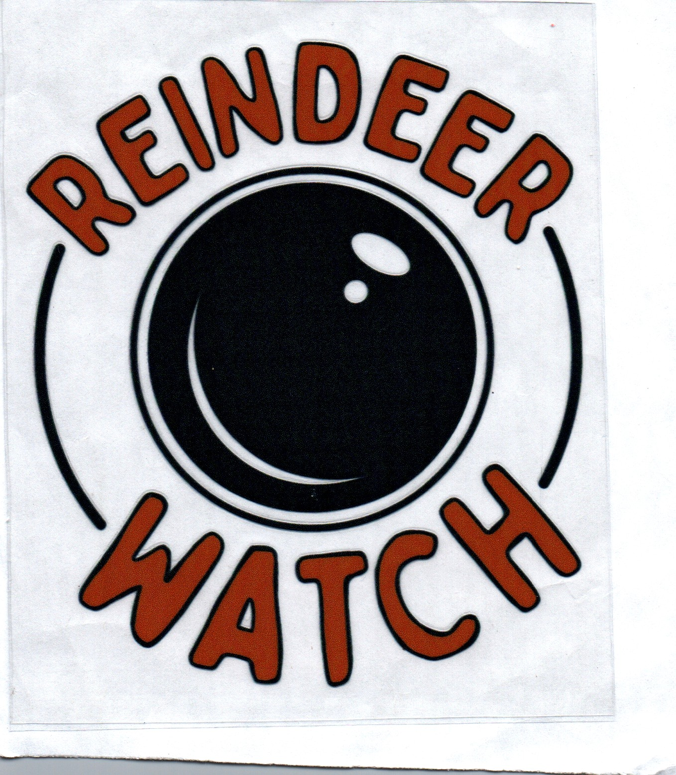 Reindeer Watch Christmas Decal