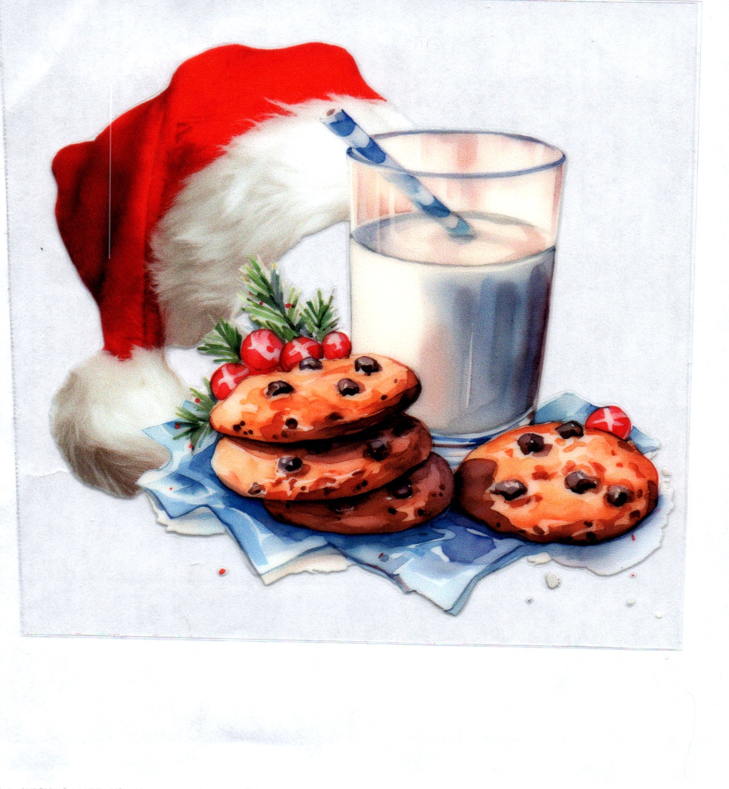 Milk n Cookies Christmas Decal