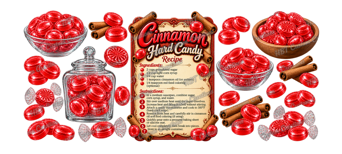RECIPE 16OZ Cinnamon Hard Candy POD