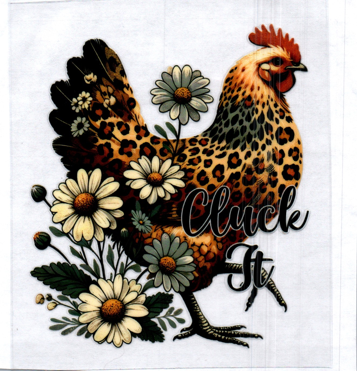 Cluck it Chicken Single Decal 140
