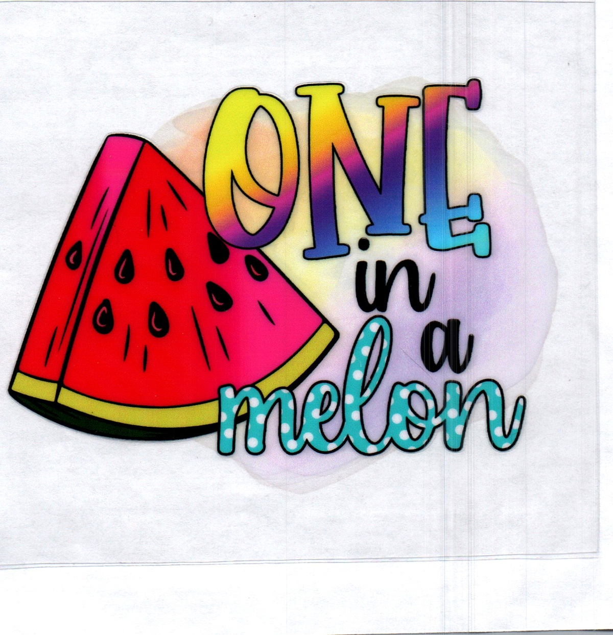ONE in a melon Single Decal 162