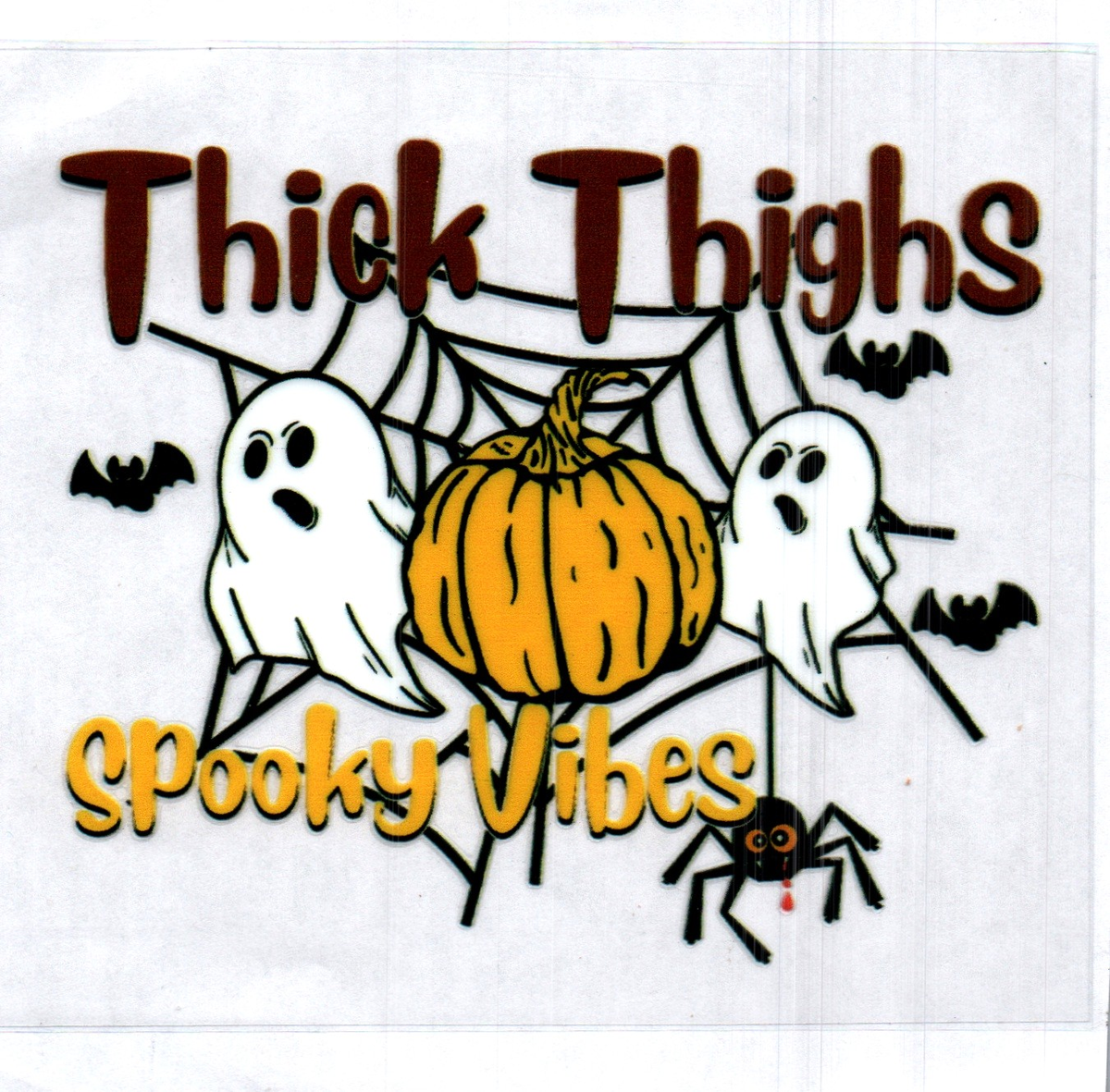 Think thighs spooky vibes Single Decal 191