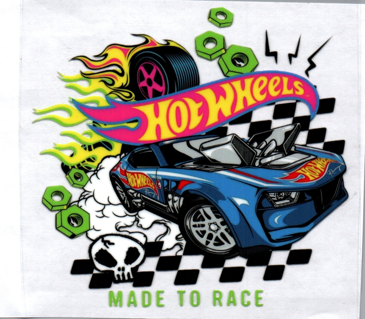 Hot Wheels made to race 50 Single Decal