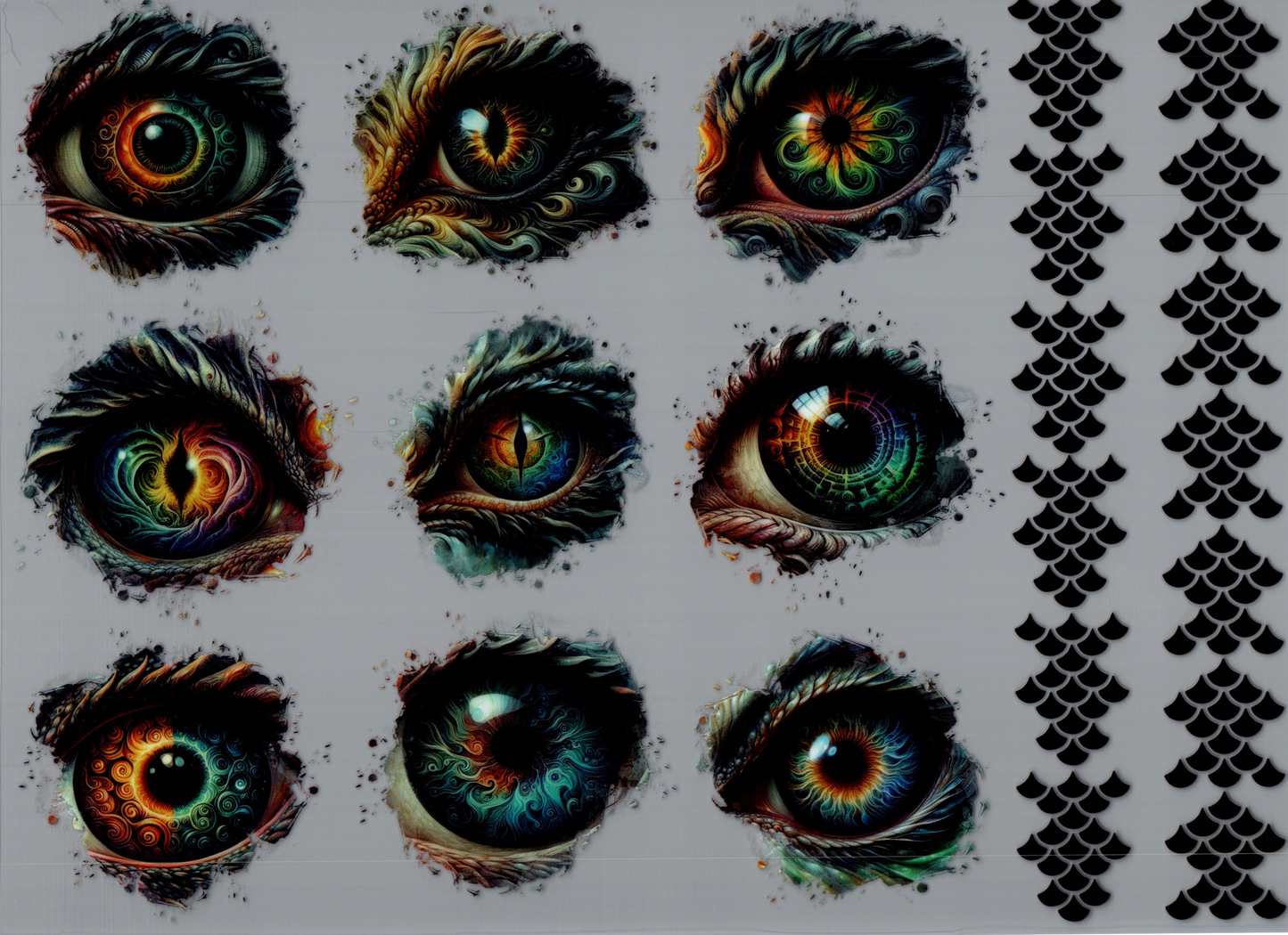 Dragon Eyes w/Scales Element