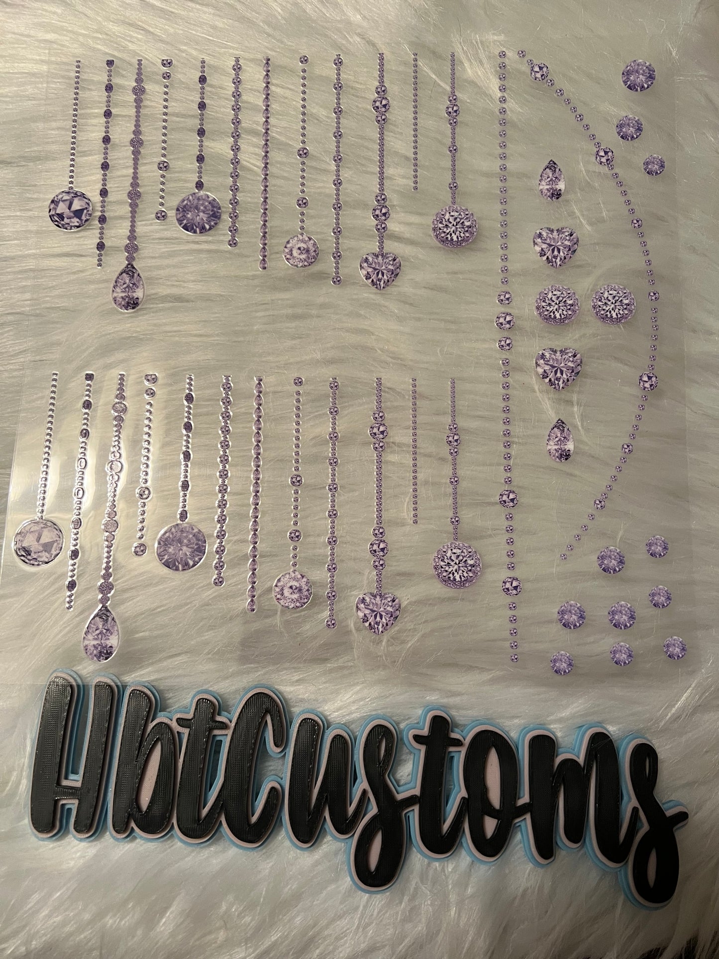 Purple Jewel Strings Element 10 x 10