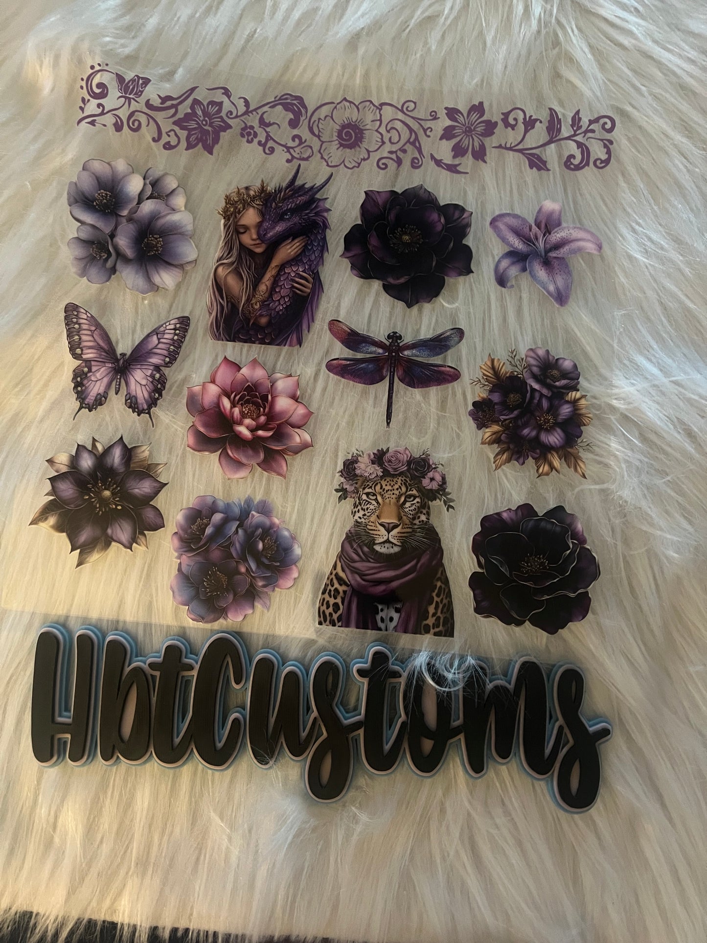 Purple Mystical Element 10 x 10