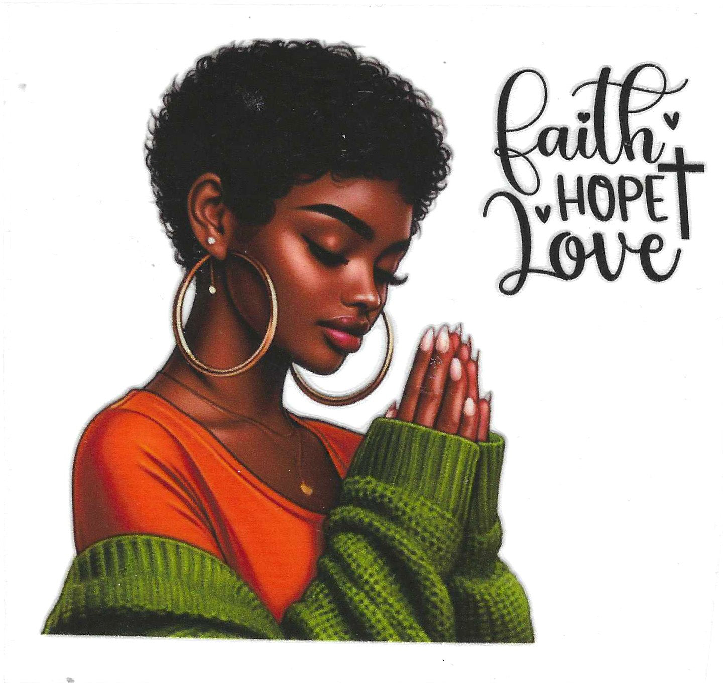 Faith Hope Love 1 Decal