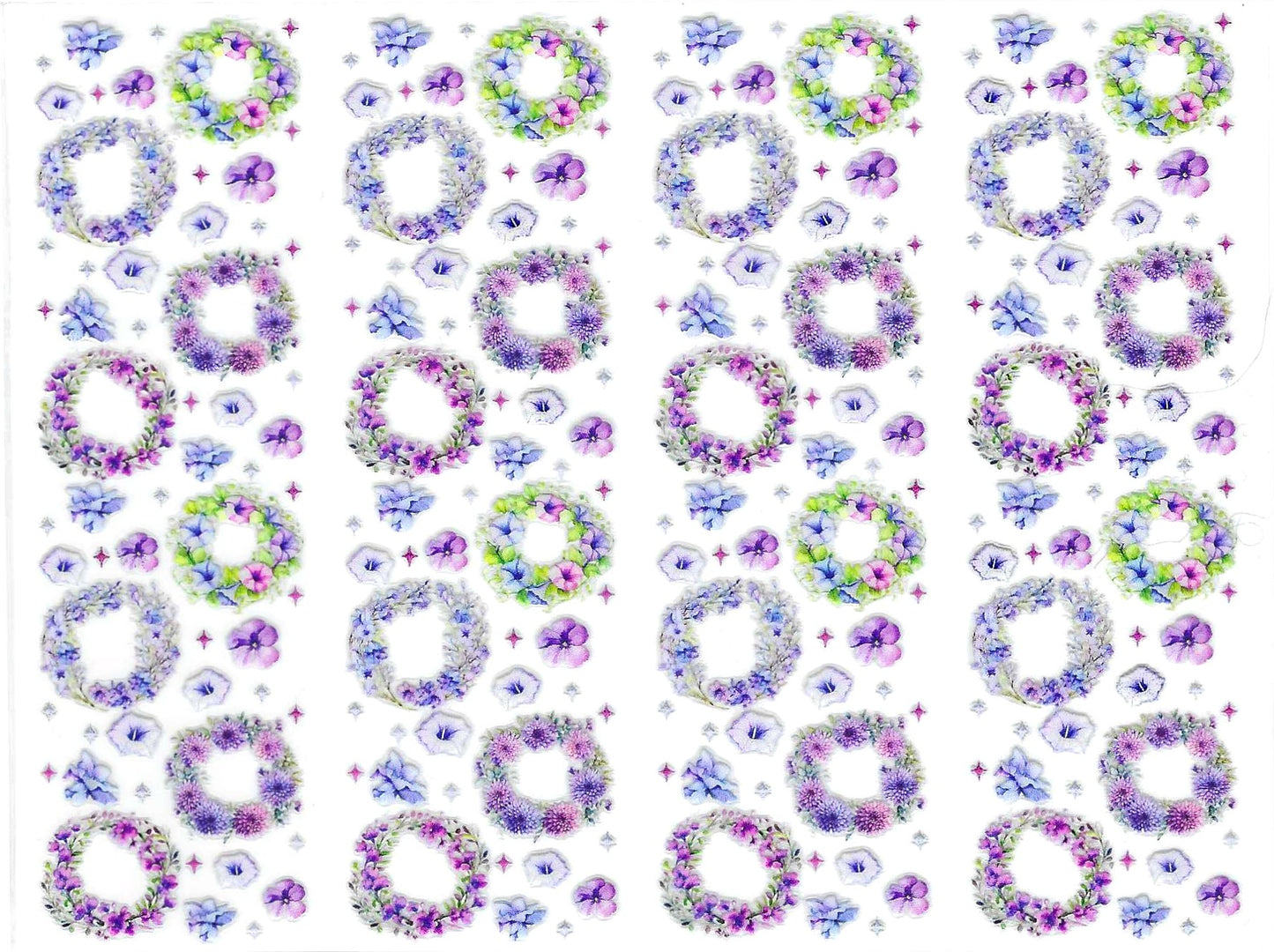 Purple Flower Rings Pen Wraps