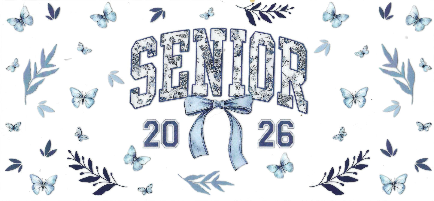 Blue Floral Senior 2026 2