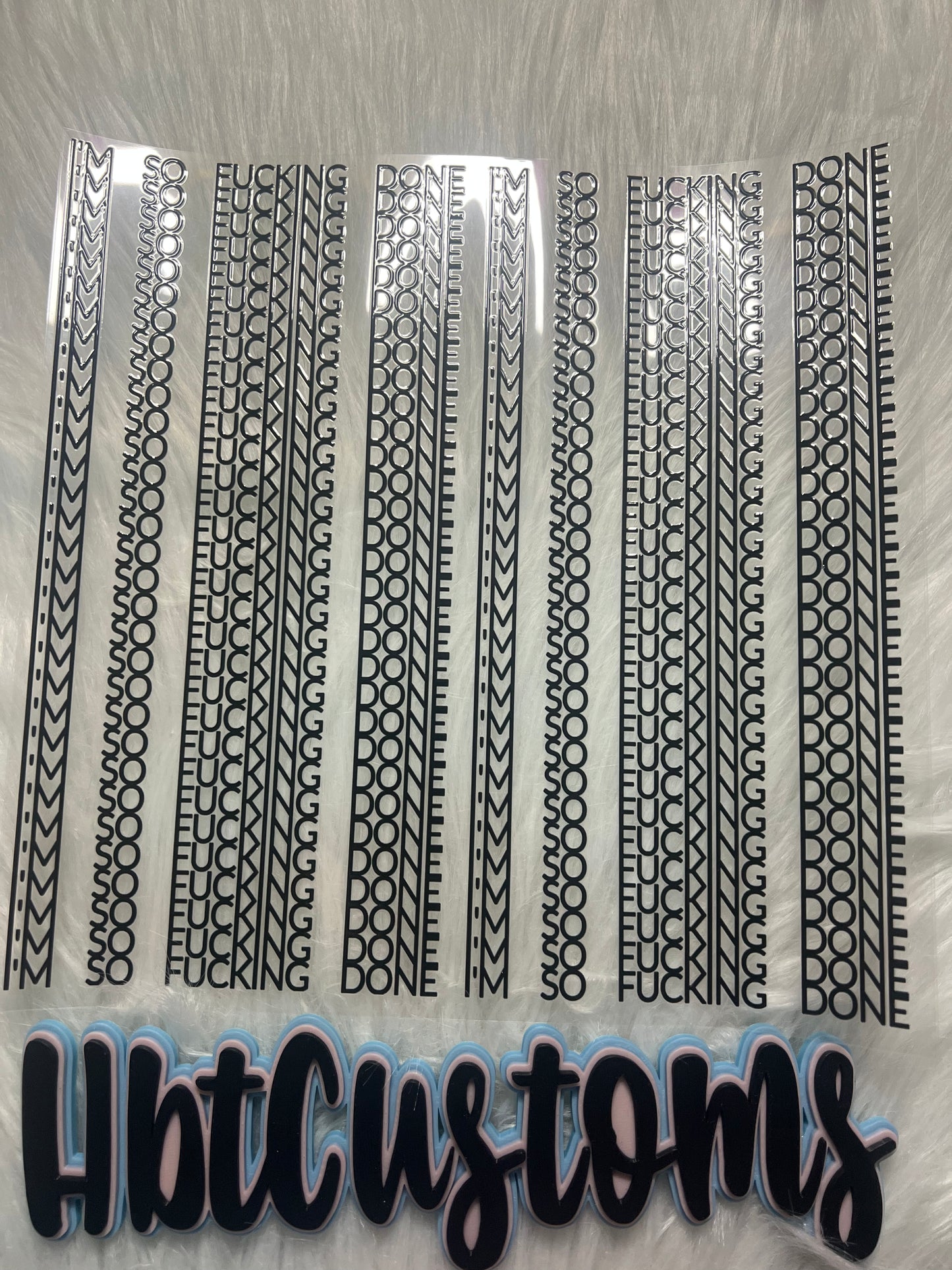 I'm so fucking done (straight lines) Element