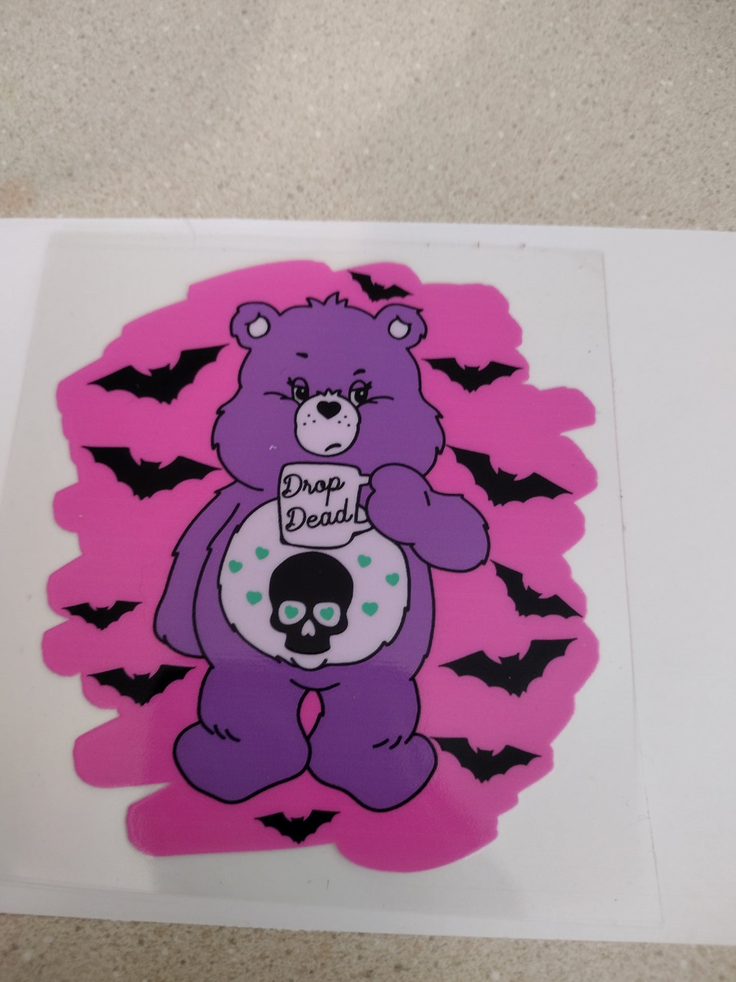 DROP DEAD SWEAR BEAR UV DTF