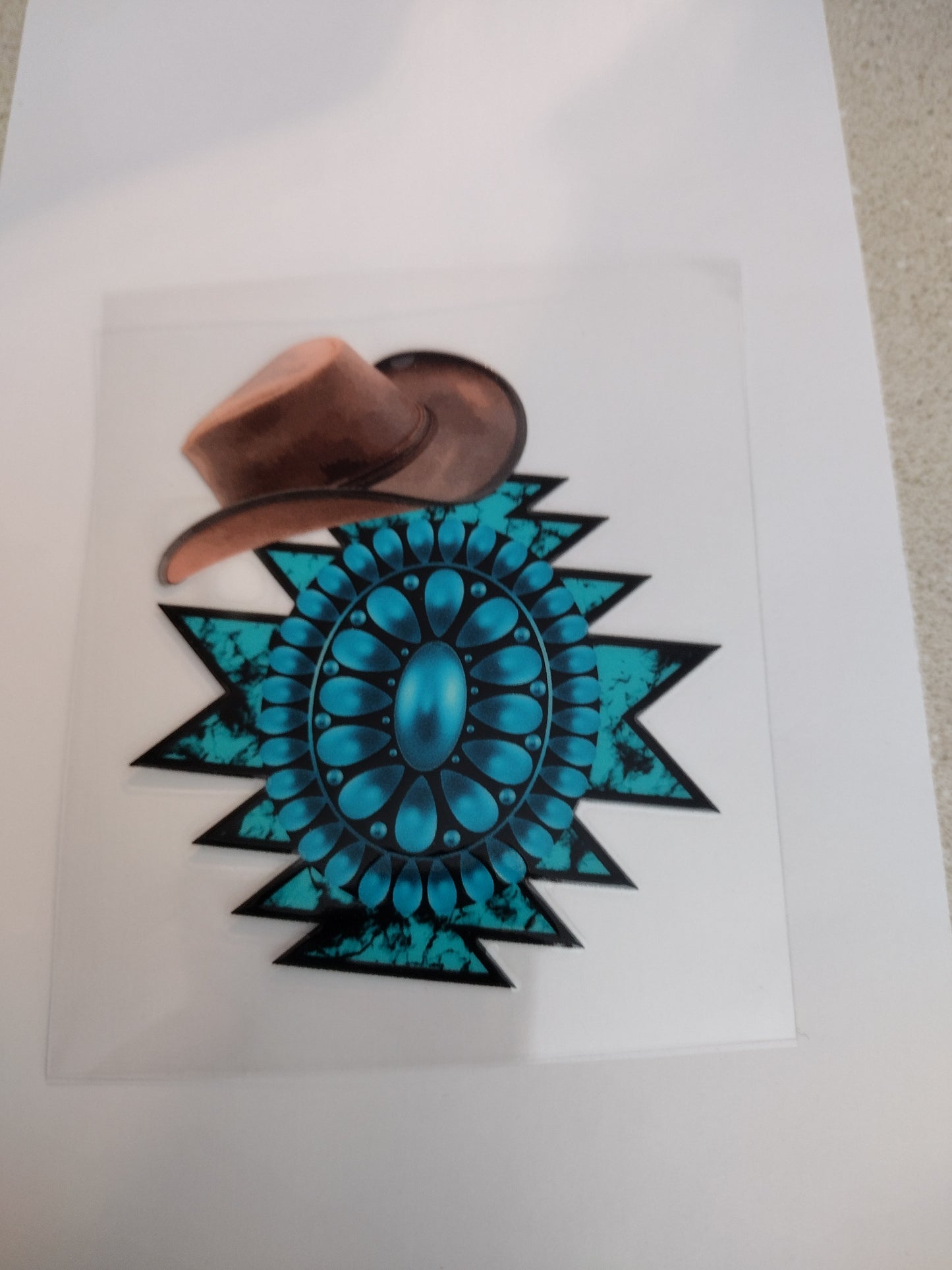 SM WESTERN W/ HAT UV DTF