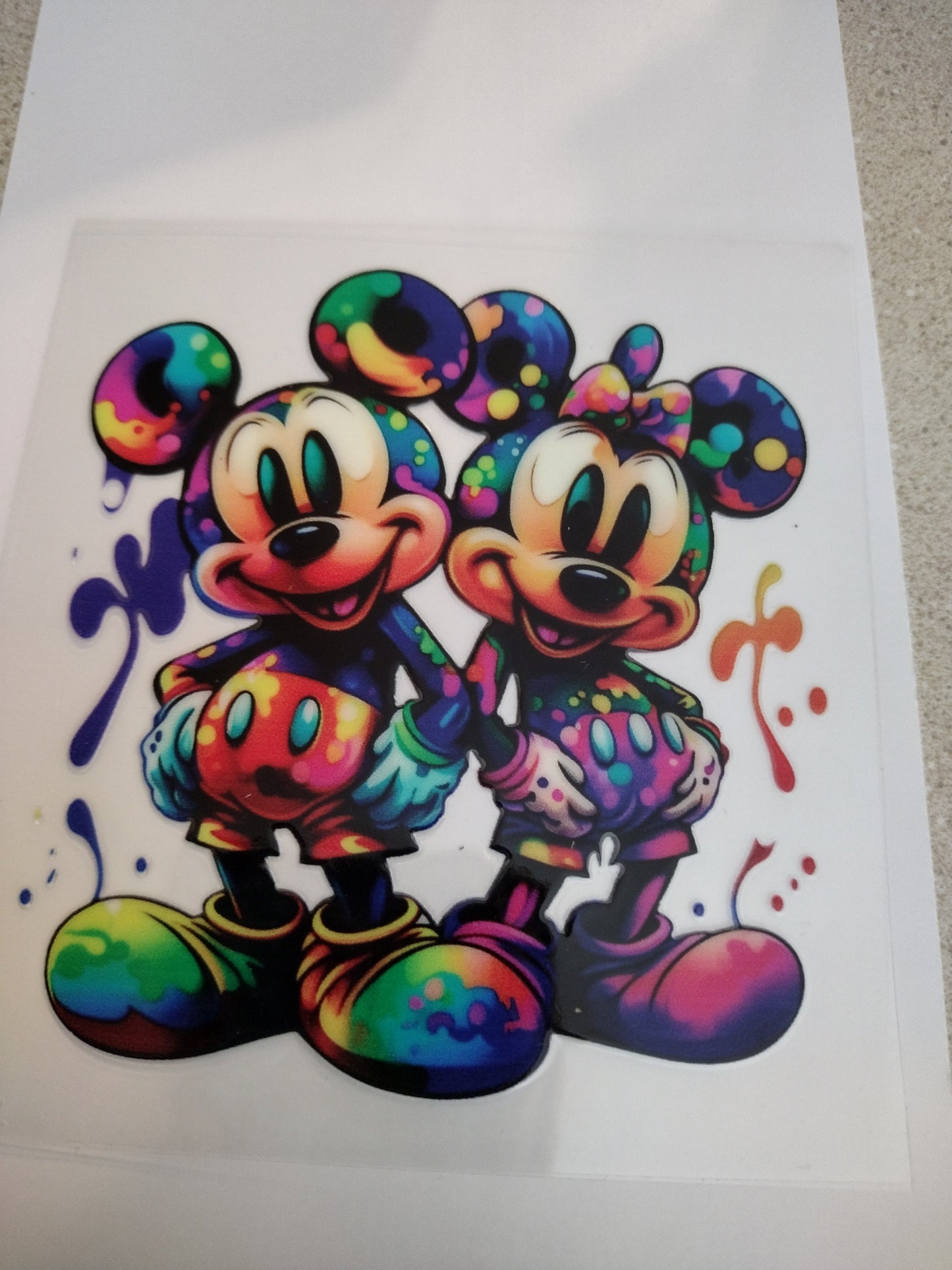 RAINBOW MICE MEDIUM UV DTF