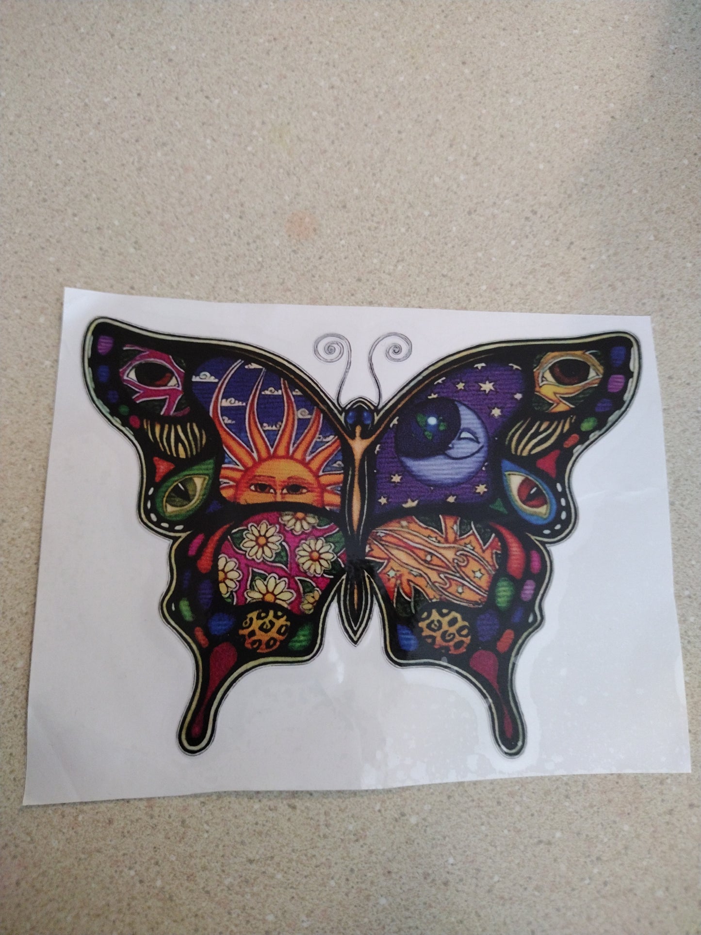 BUTTERFLY DECAL UV DTF