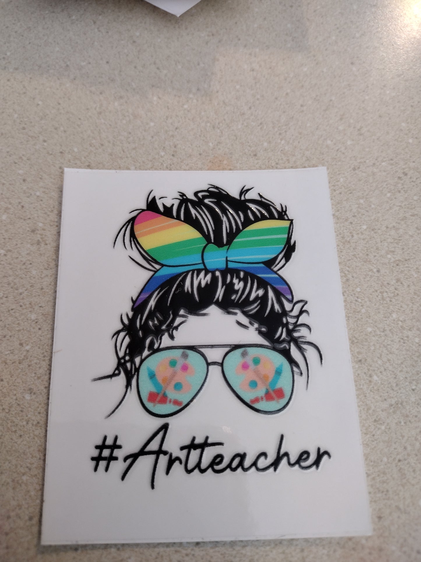 SM BUN #TEACHER LIFE UV DTF