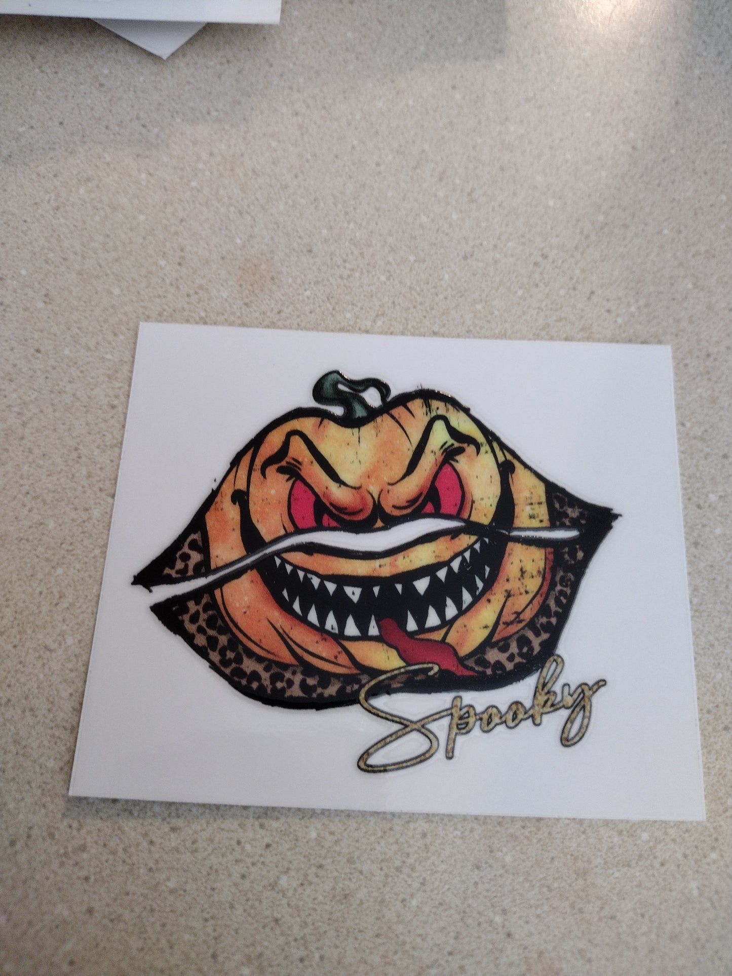 SM SPOOKY LIPS UV DTF