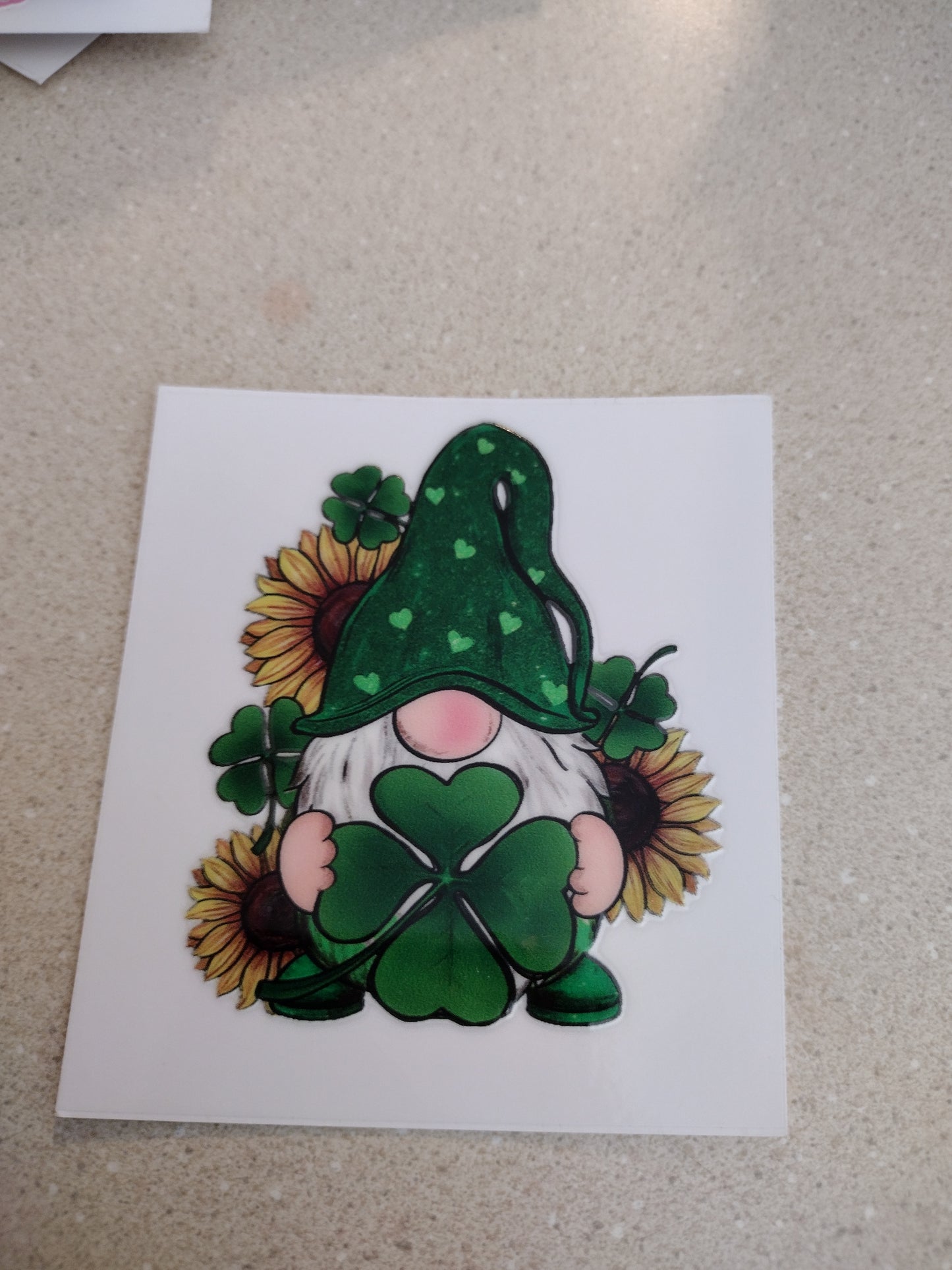 SM ST PATTY GNOME UV DTF